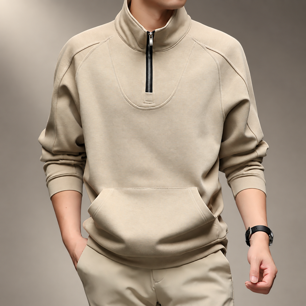 Luca Men’s Quarter-Zip Pullover Sweatshirt