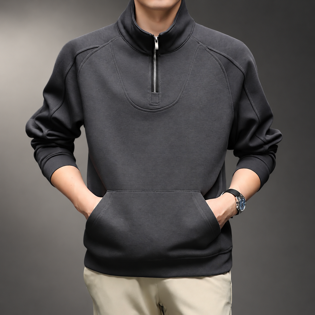 Luca Men’s Quarter-Zip Pullover Sweatshirt