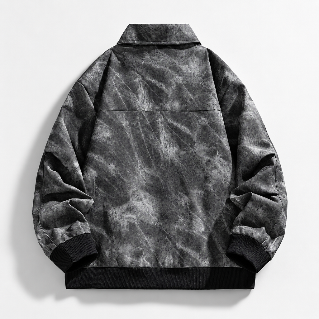 Raffaele Vintage-Wash Zip Bomber Jacket