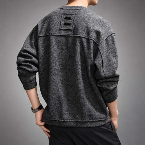 Aaron Men’s Relaxed Marled Crewneck Pullover