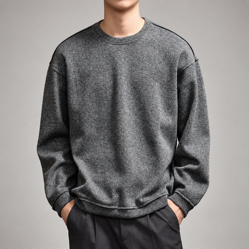 Aaron Men’s Relaxed Marled Crewneck Pullover