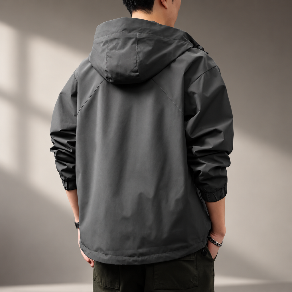 Ricci Men’s Lightweight Hooded Zip Jacket