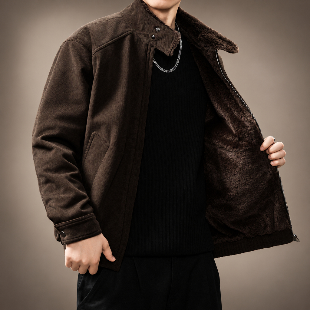 Henbury Men's Casual Textured Jacket