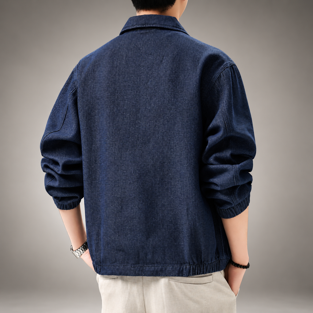 Henbury Men's Casual Textured Jacket
