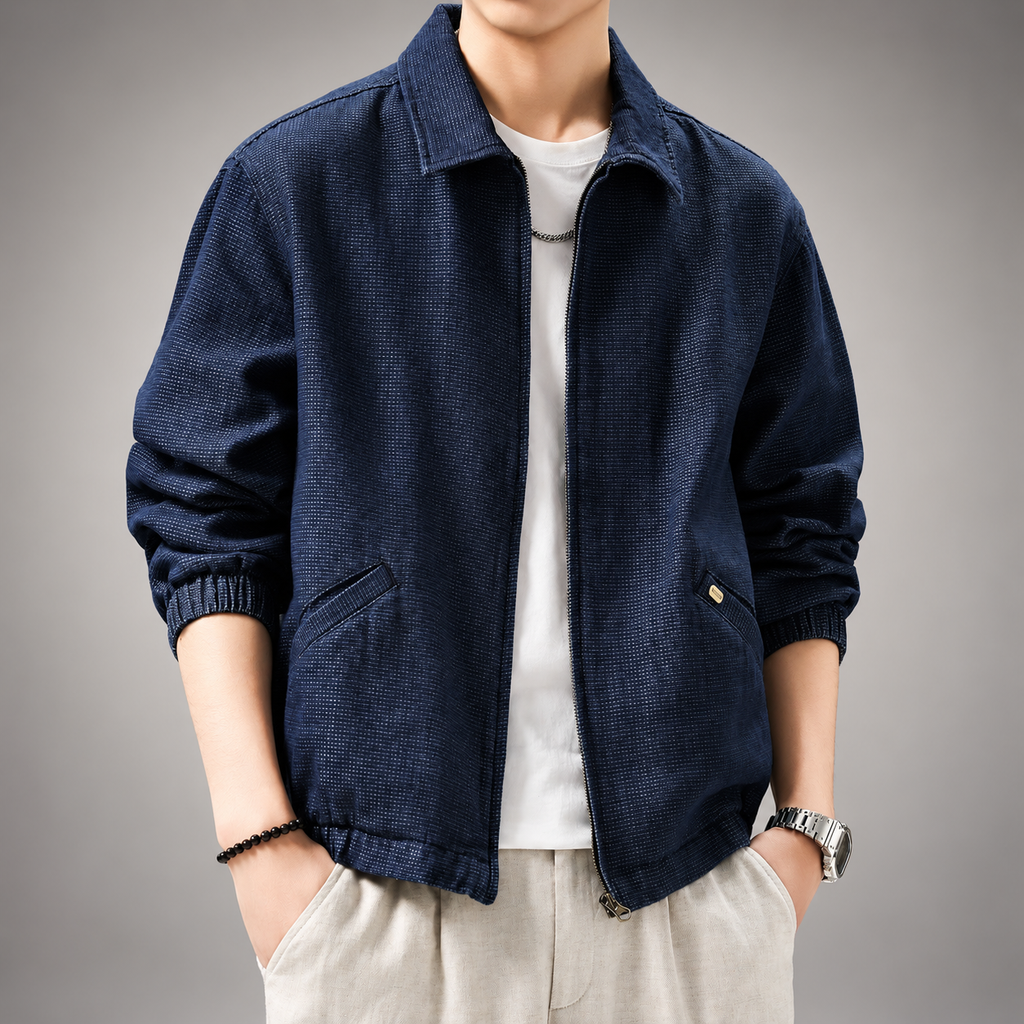 Henbury Men's Casual Textured Jacket