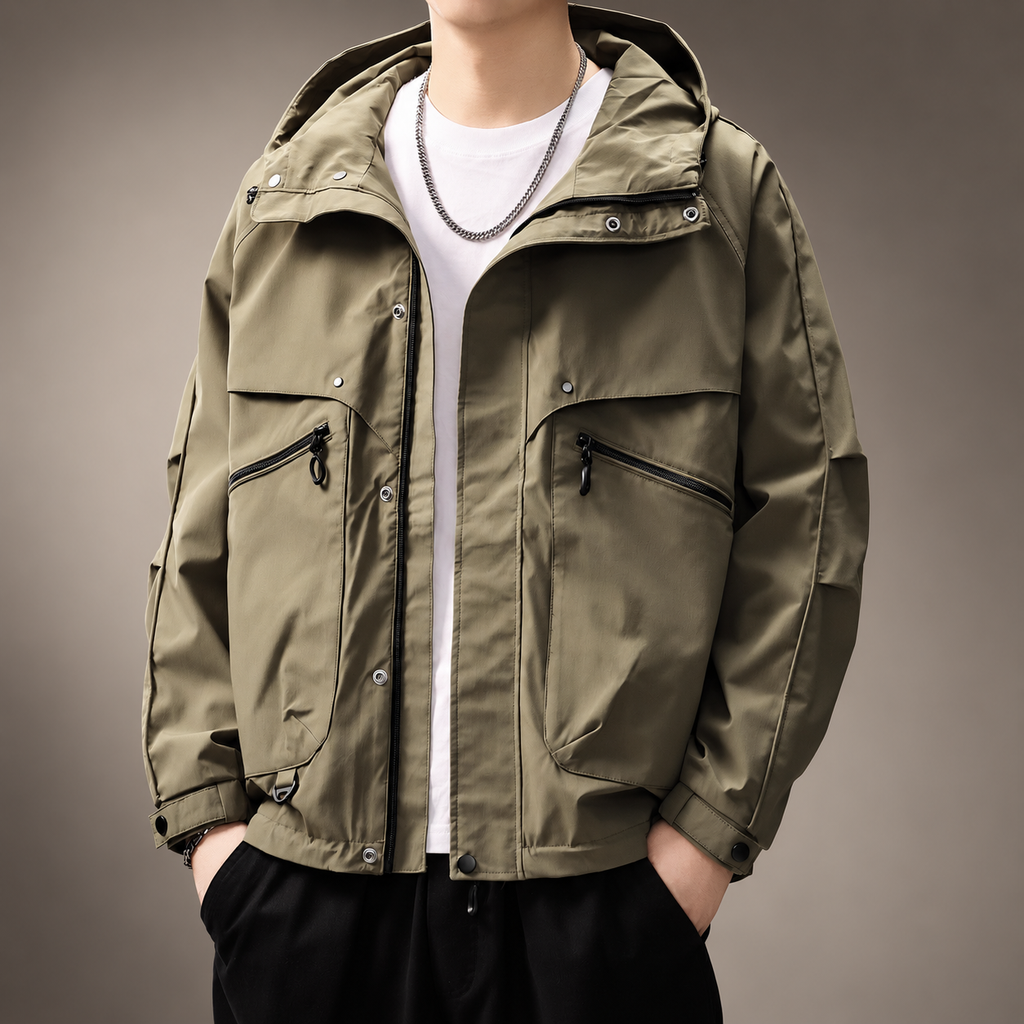 Adrian Men’s Hooded Utility Jacket