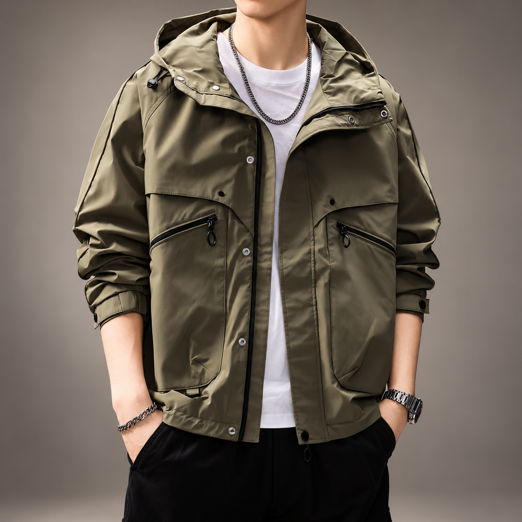 Adrian Men’s Hooded Utility Jacket
