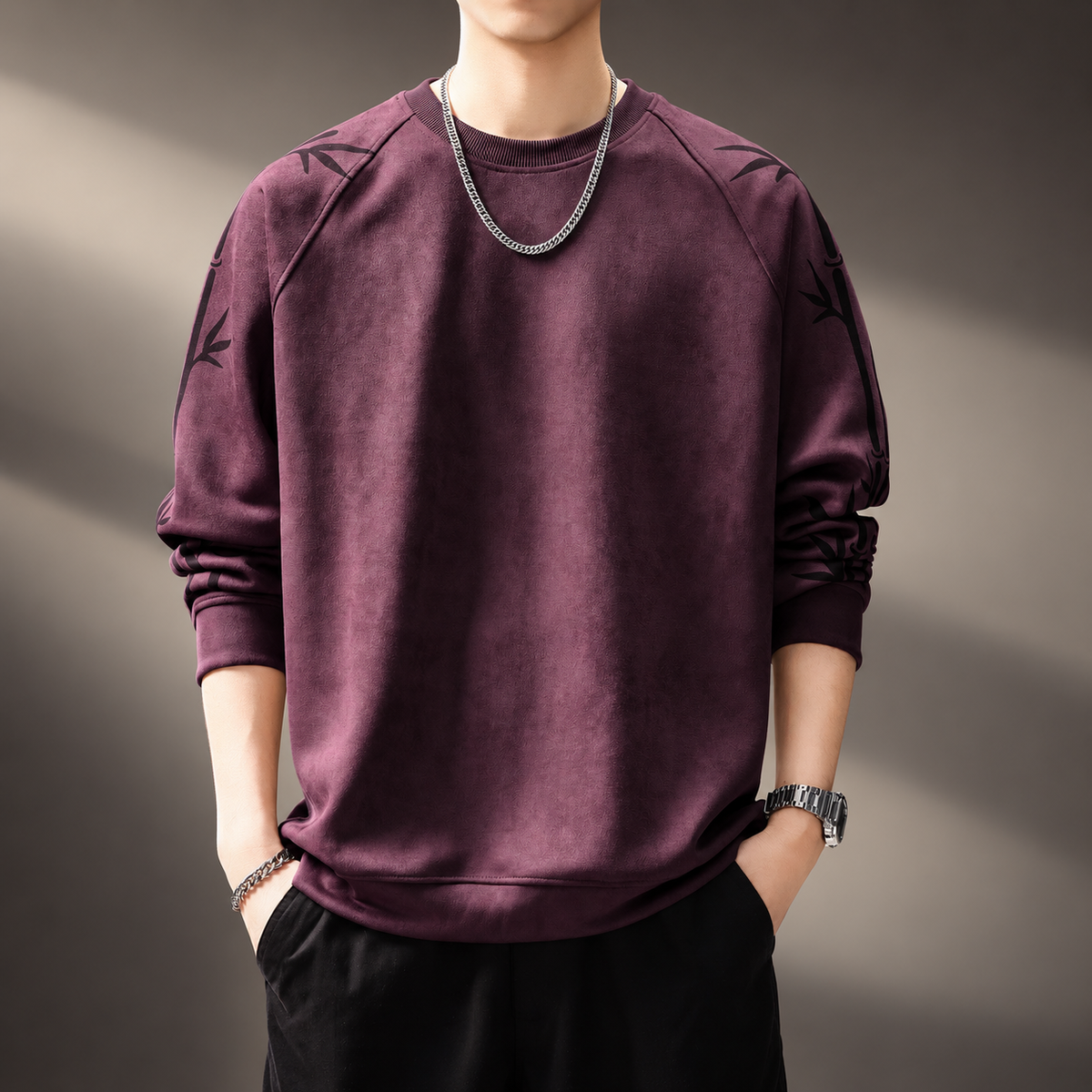 Etienne Men’s Graphic Sleeve Raglan Pullover