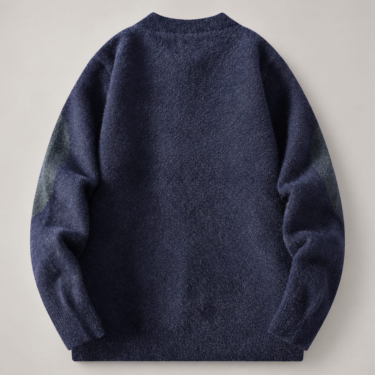 Julian Geometric Pattern Zip-Up Knit Cardigan Sweater