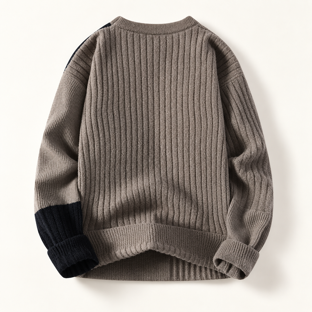 Harrison Colorblock Crewneck Knit Sweater