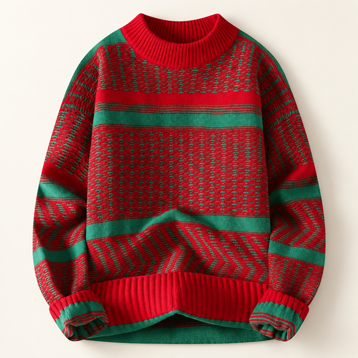 Mason Striped Crewneck Knit Pullover Sweater