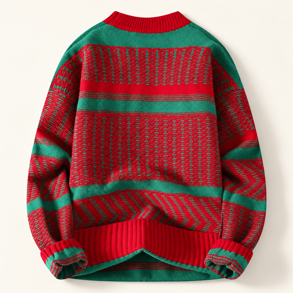 Mason Striped Crewneck Knit Pullover Sweater