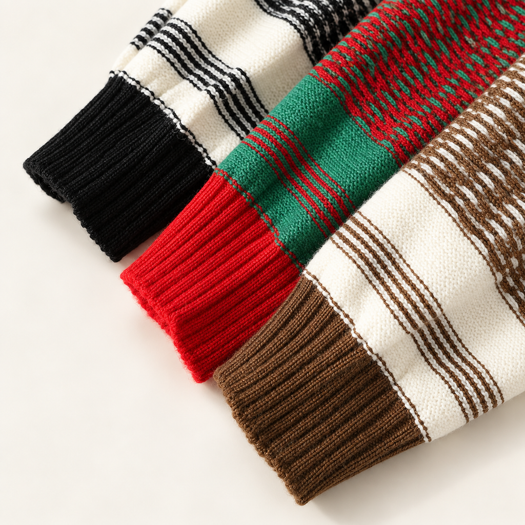 Mason Striped Crewneck Knit Pullover Sweater
