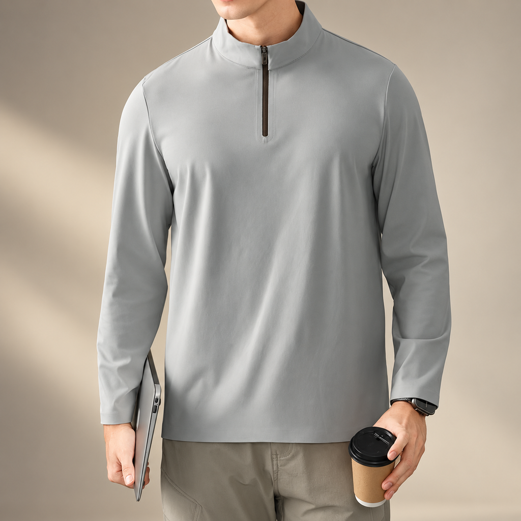 Ellis Men’s Long-Sleeve Quarter-Zip Pullover