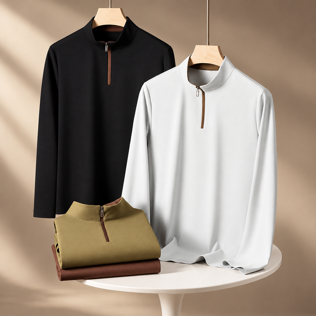 Ellis Men’s Long-Sleeve Quarter-Zip Pullover