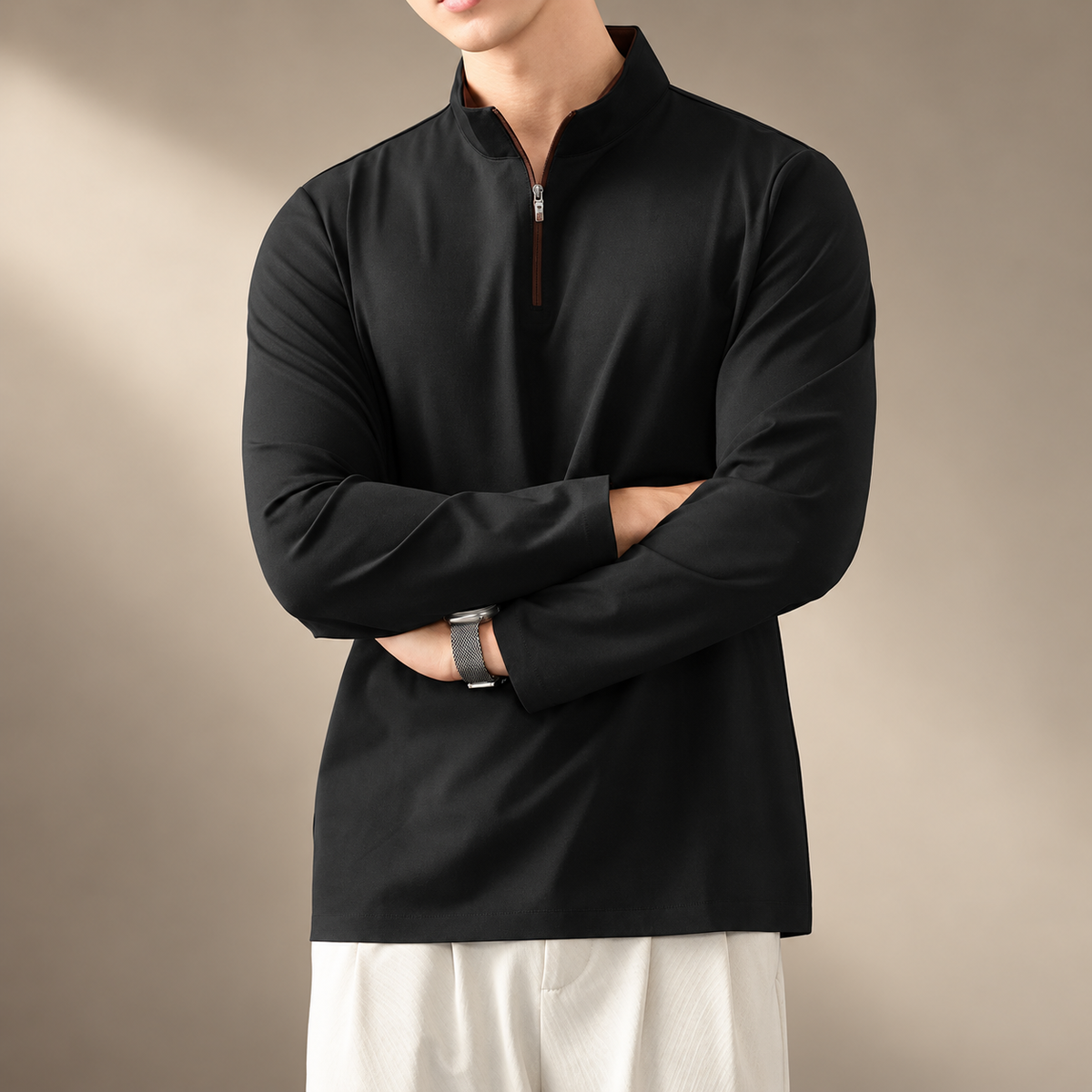 Ellis Men’s Long-Sleeve Quarter-Zip Pullover