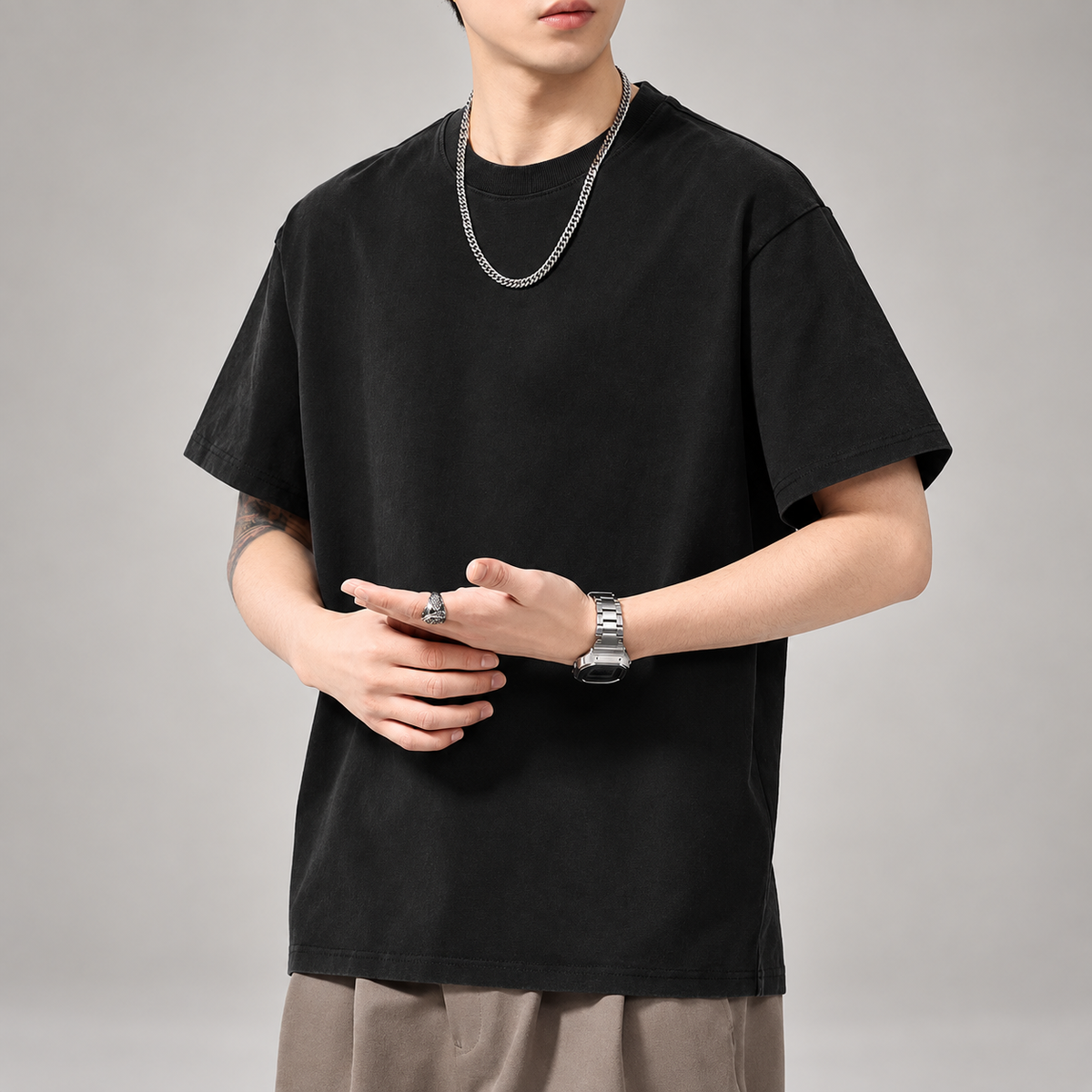 Luca Men’s Oversized Crewneck T-Shirt