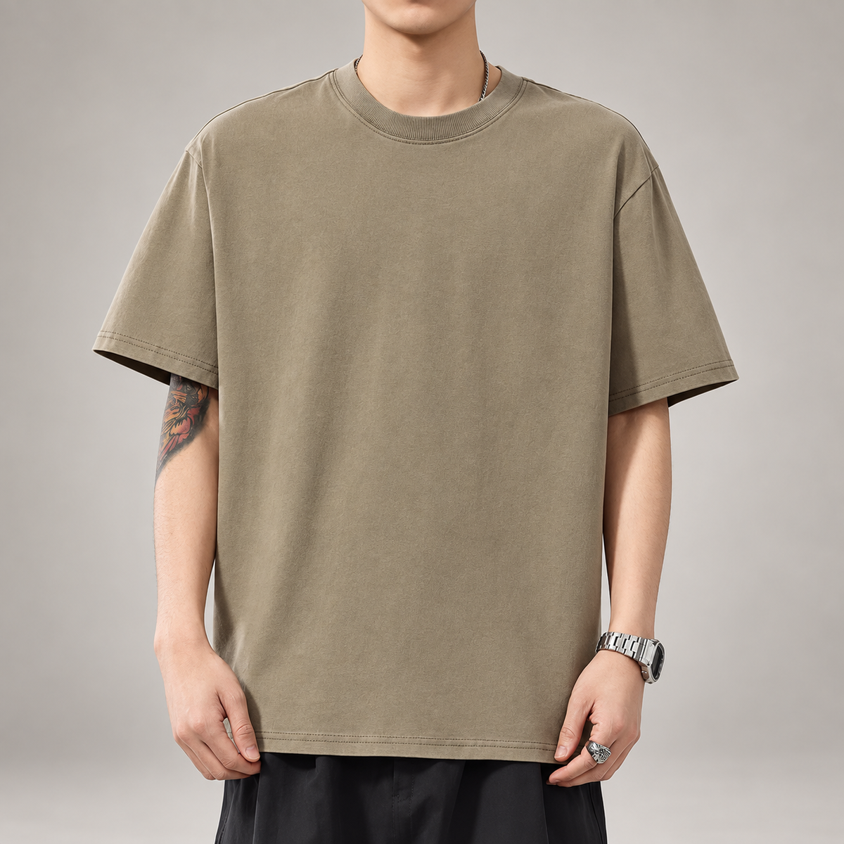 Luca Men’s Oversized Crewneck T-Shirt