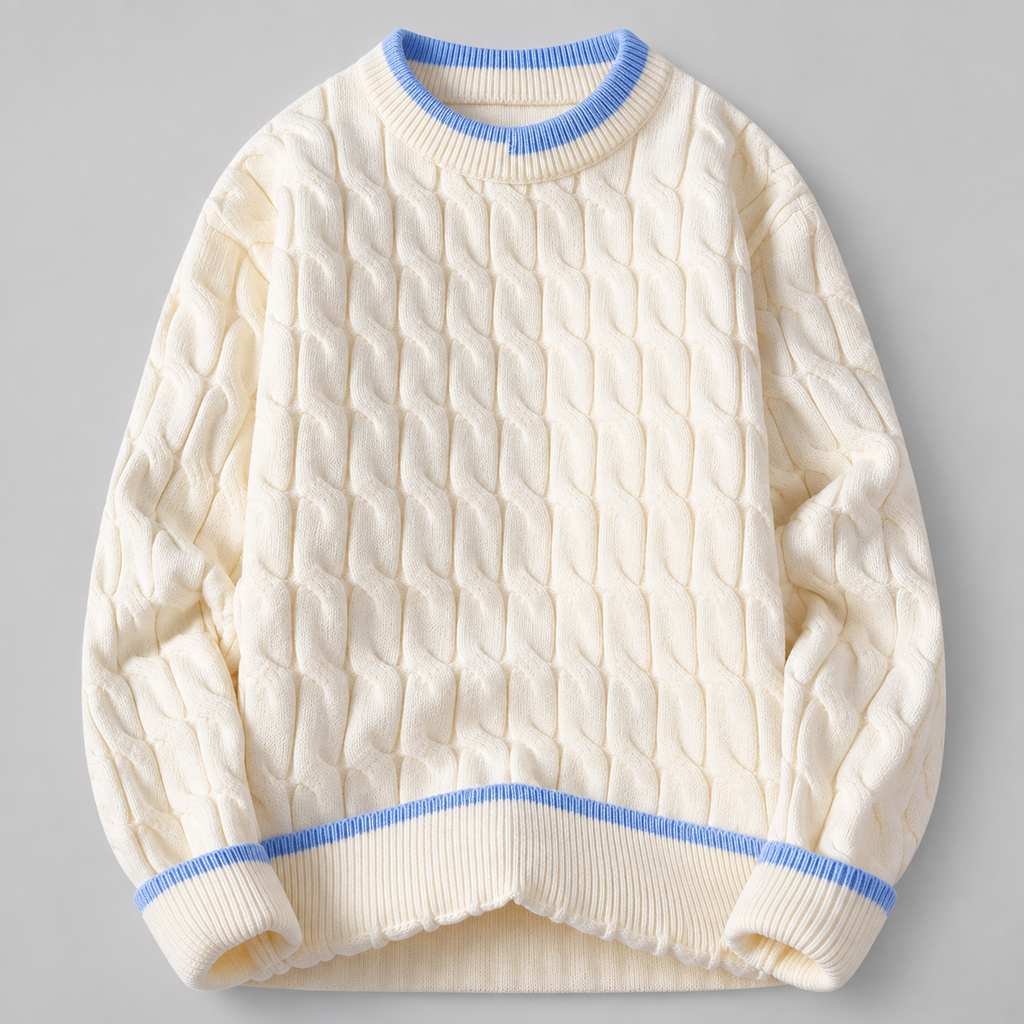 Jonathan Cable-Knit Crewneck Sweater
