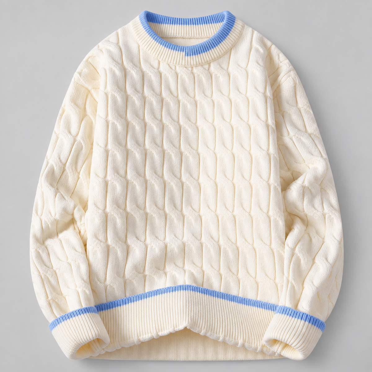 Jonathan Cable-Knit Crewneck Sweater