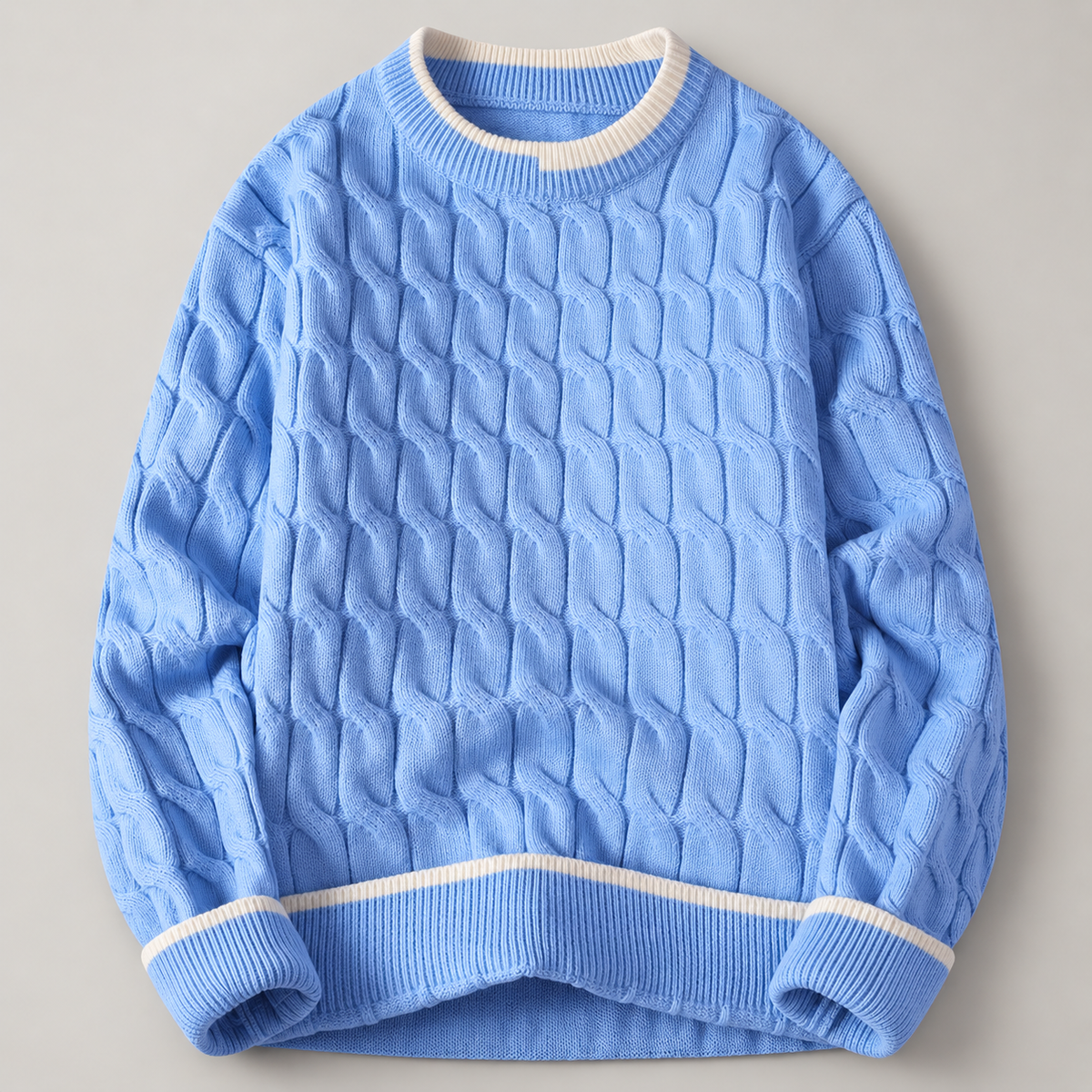 Jonathan Cable-Knit Crewneck Sweater