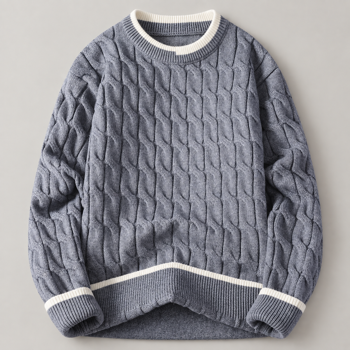 Jonathan Cable-Knit Crewneck Sweater