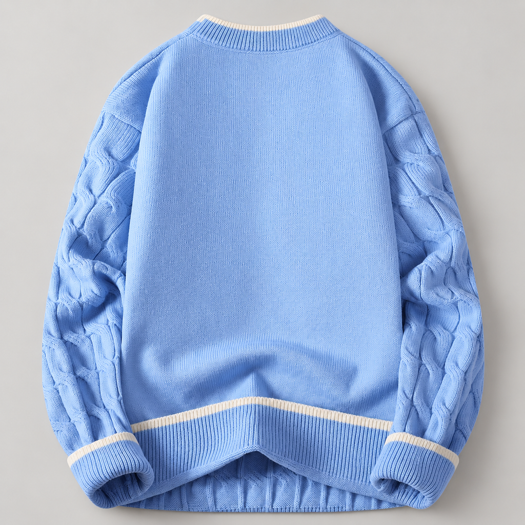 Jonathan Cable-Knit Crewneck Sweater