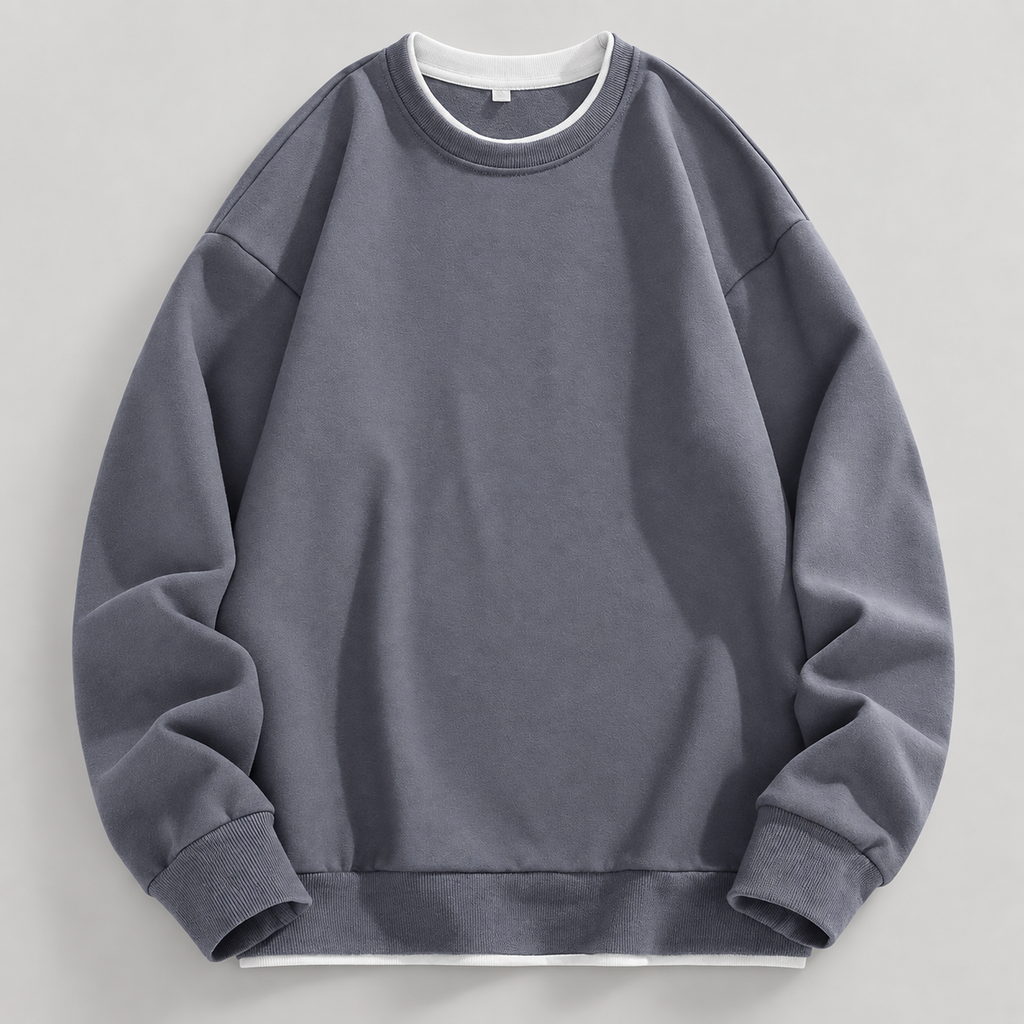 Dorian Layered-Look Crewneck Sweatshirt