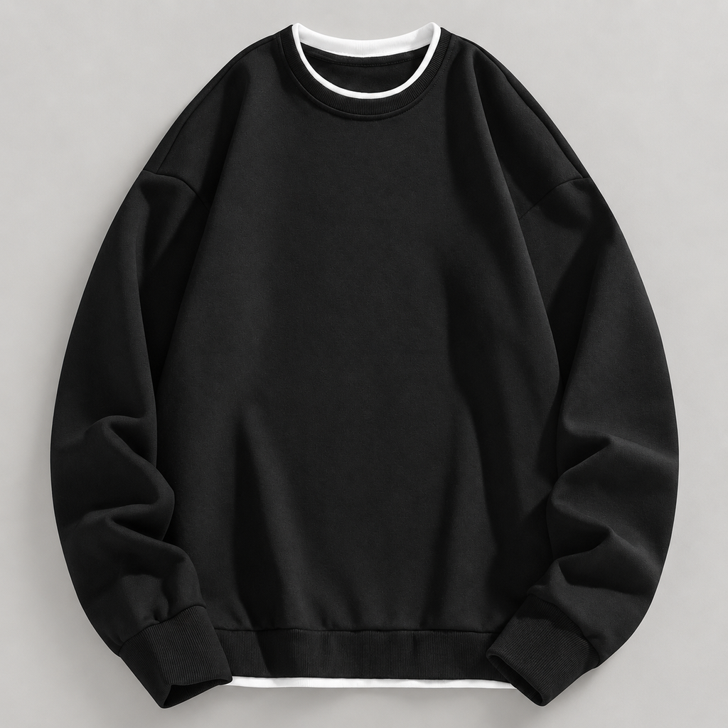 Dorian Layered-Look Crewneck Sweatshirt