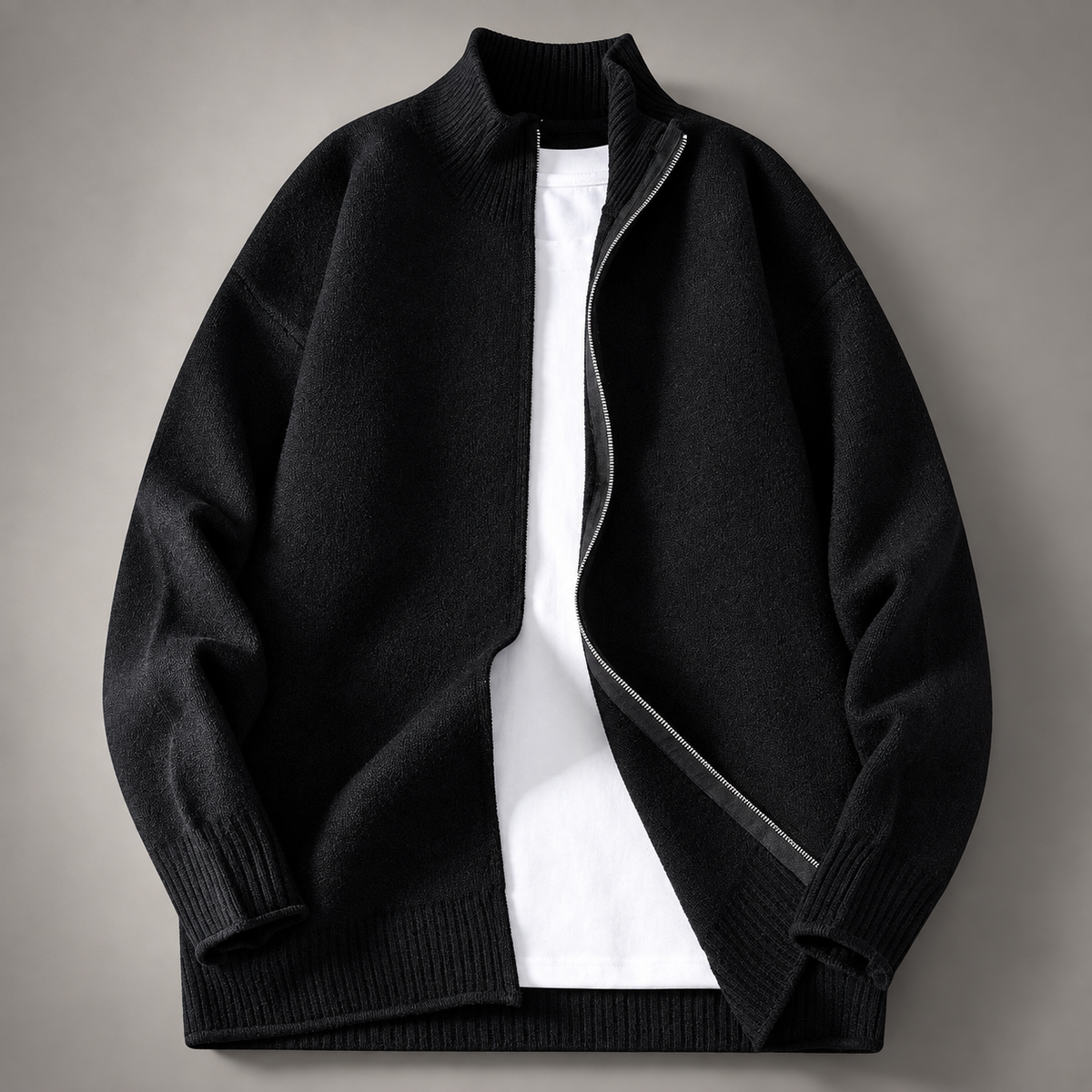 Josh Men’s Zip-Front Knit Jacket