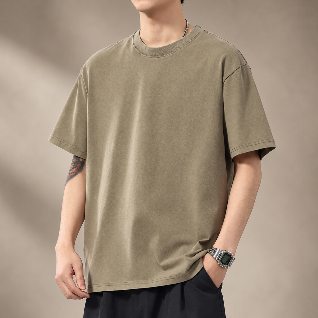 Enzo Relaxed Fit Crewneck T-Shirt for Men
