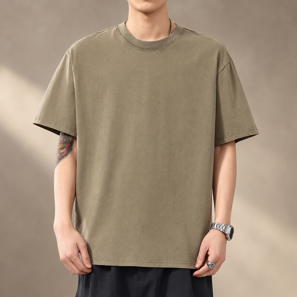 Enzo Relaxed Fit Crewneck T-Shirt for Men