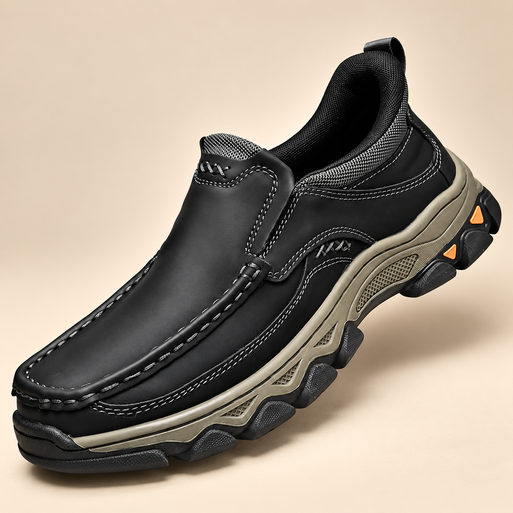 Lorenzo Men’s Moc-Toe Slip-On Shoes