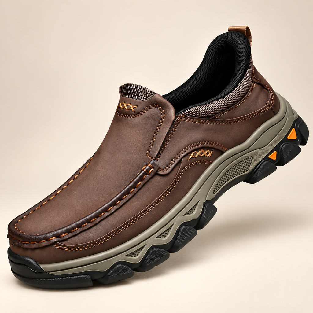 Lorenzo Men’s Moc-Toe Slip-On Shoes