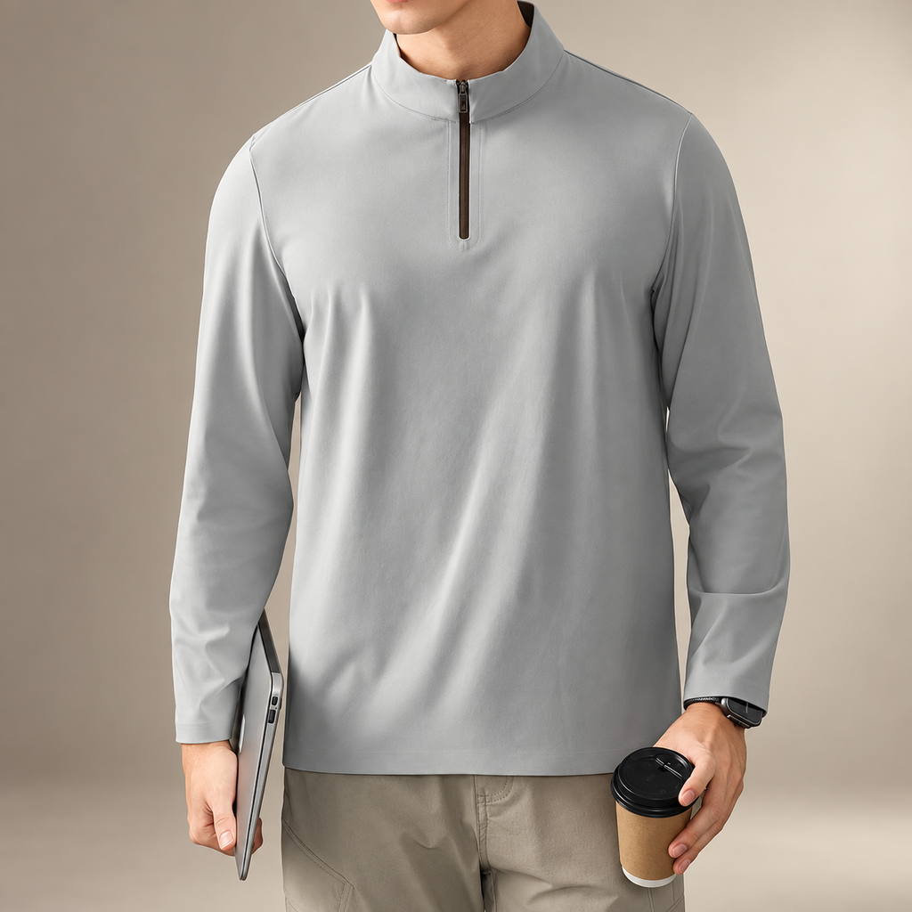 Elliot Men’s Quarter Zip Pullover Shirt