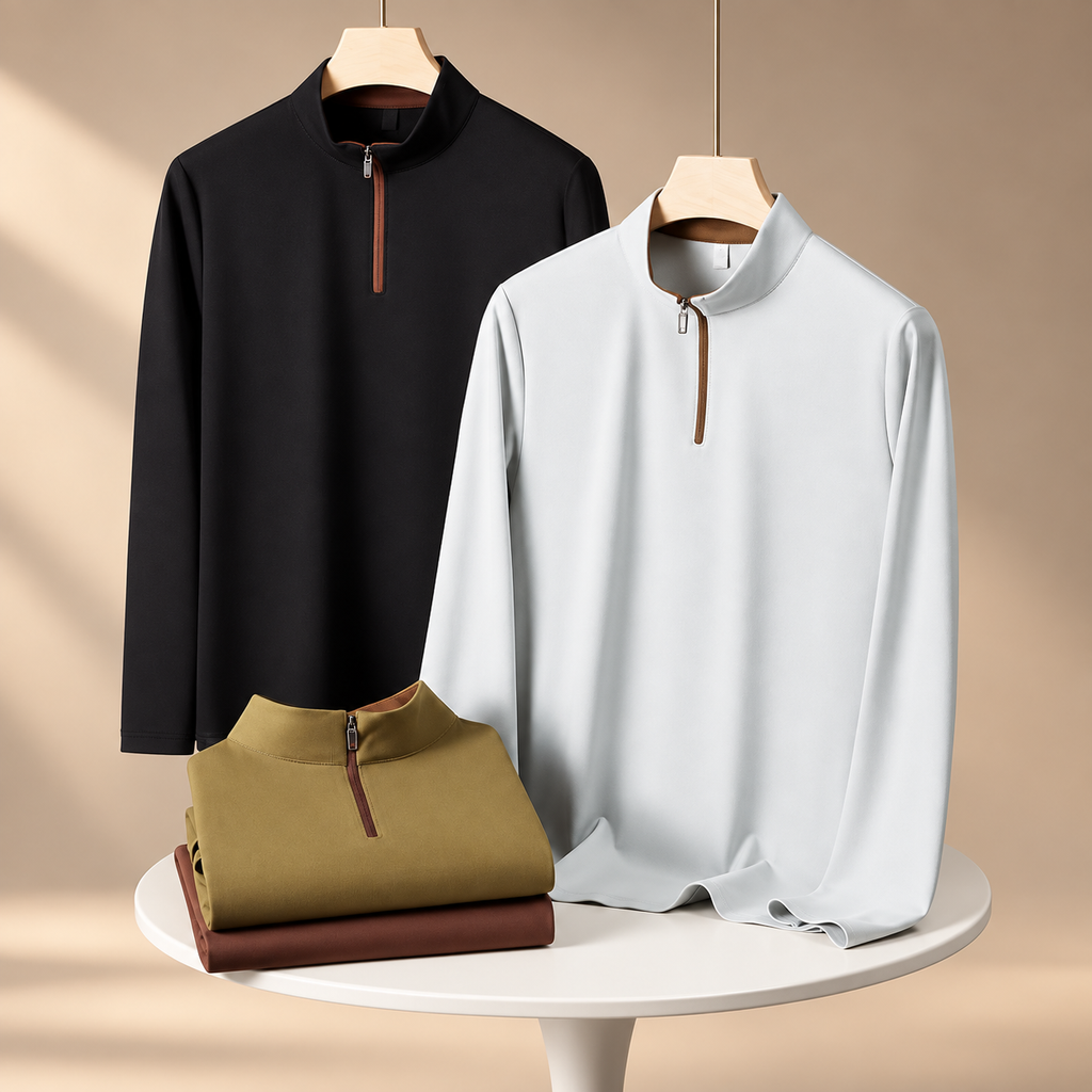 Elliot Men’s Quarter Zip Pullover Shirt