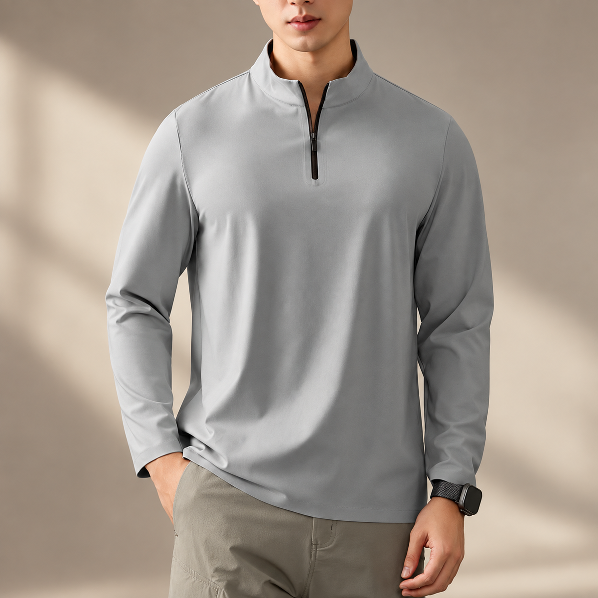 Elliot Men’s Quarter Zip Pullover Shirt