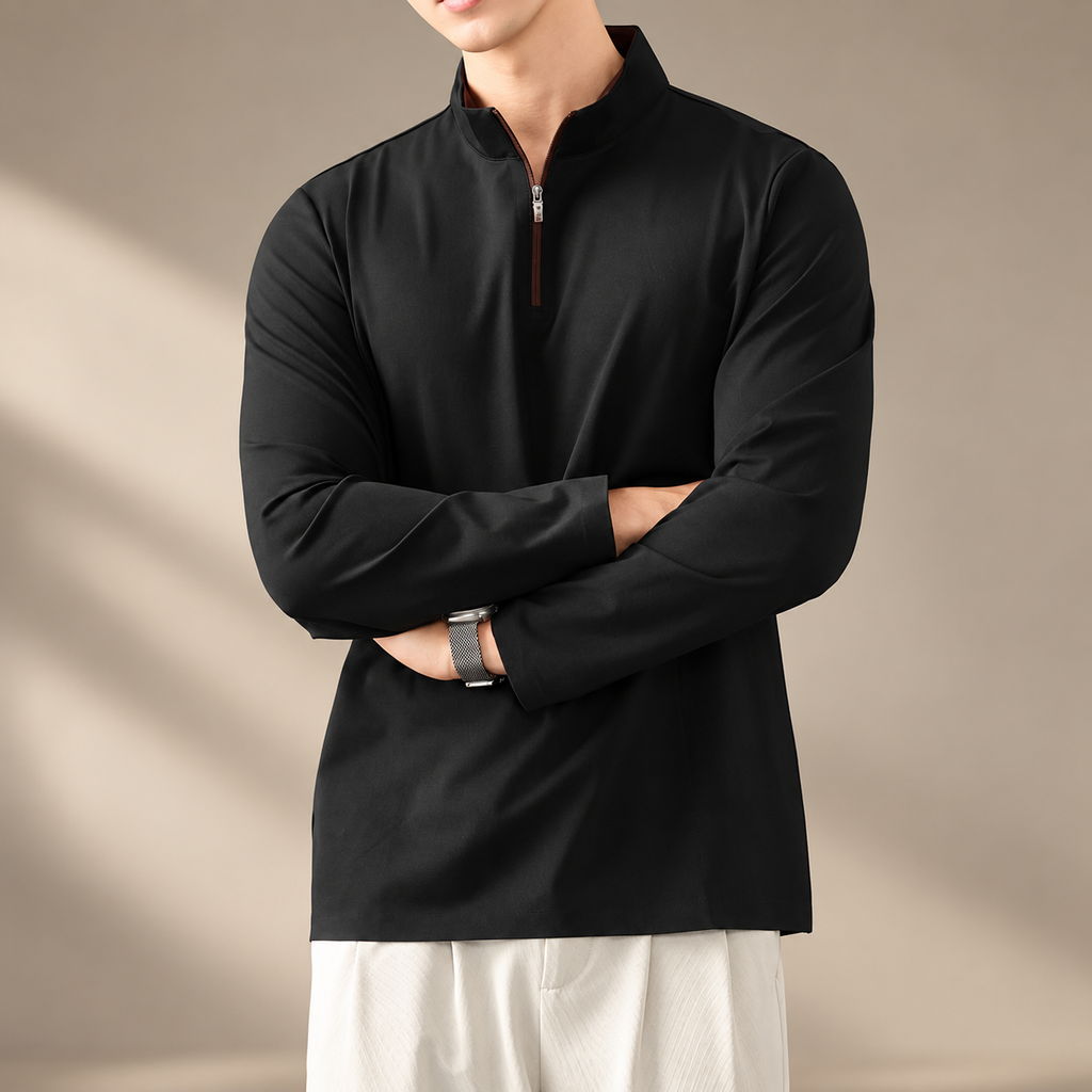 Elliot Men’s Quarter Zip Pullover Shirt