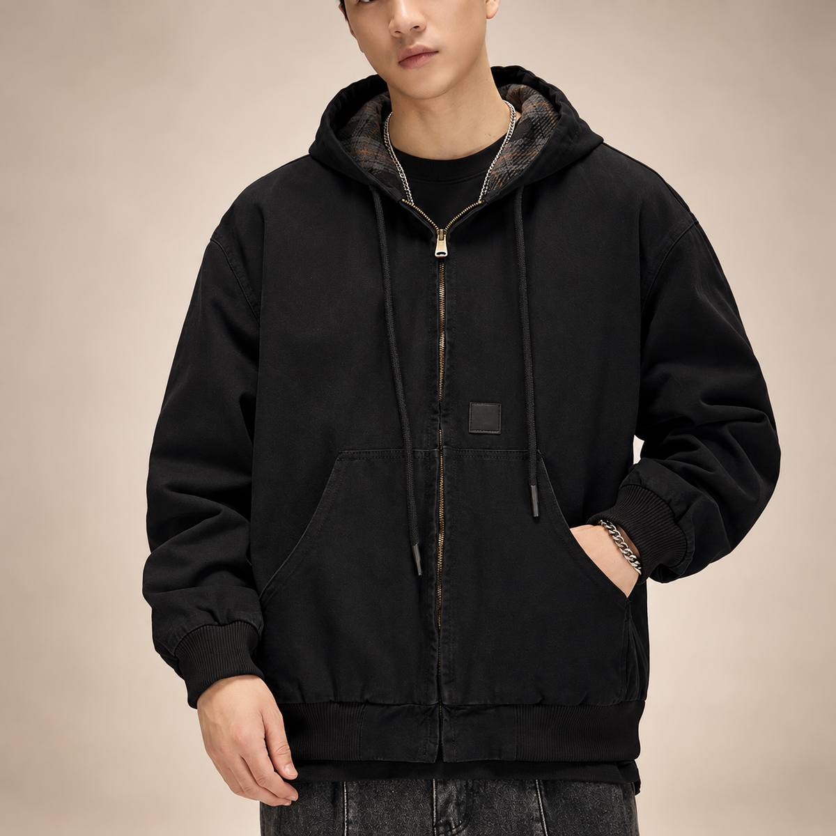 Marco Hooded Jacket with Front Pockets