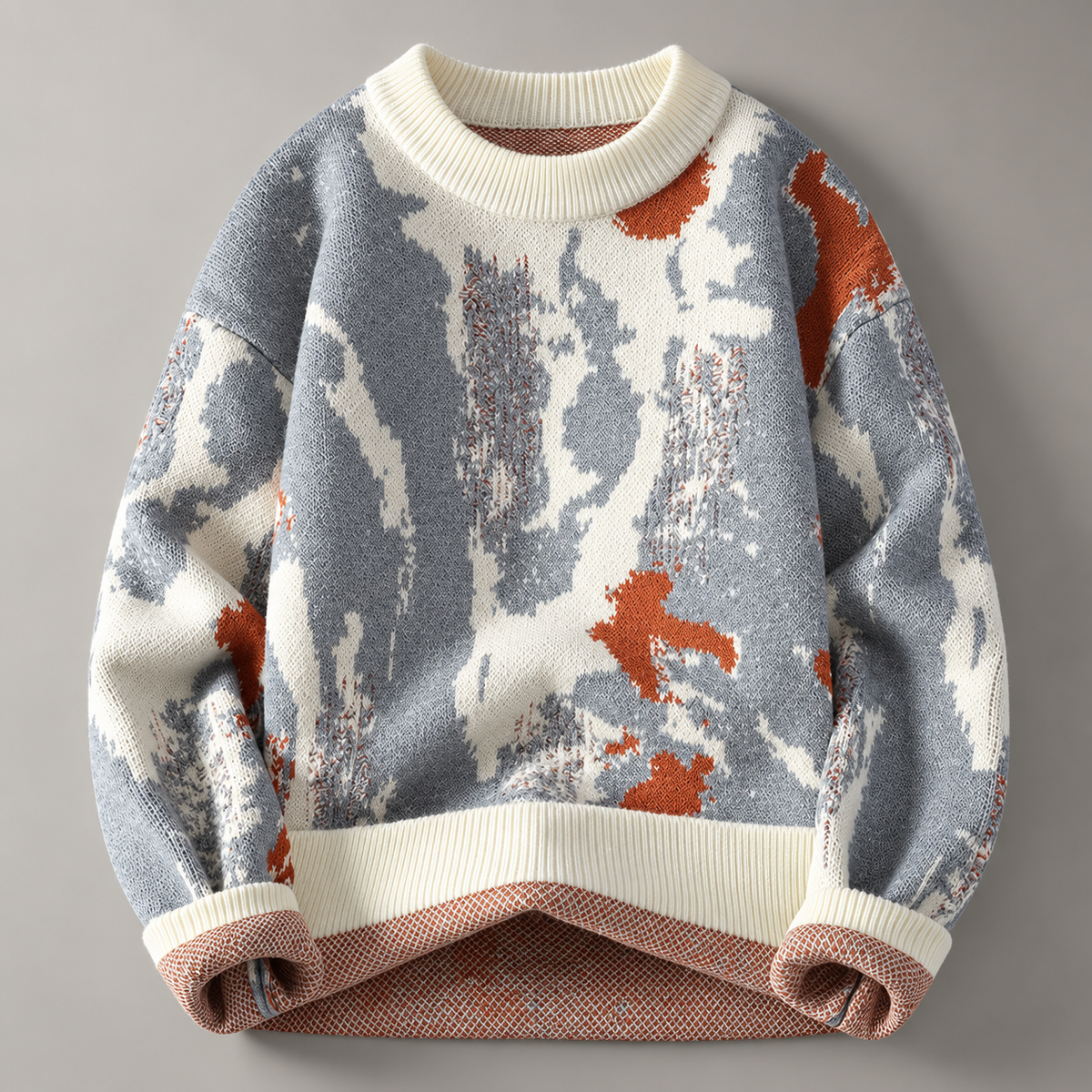Henry Abstract Knit Crewneck Sweater