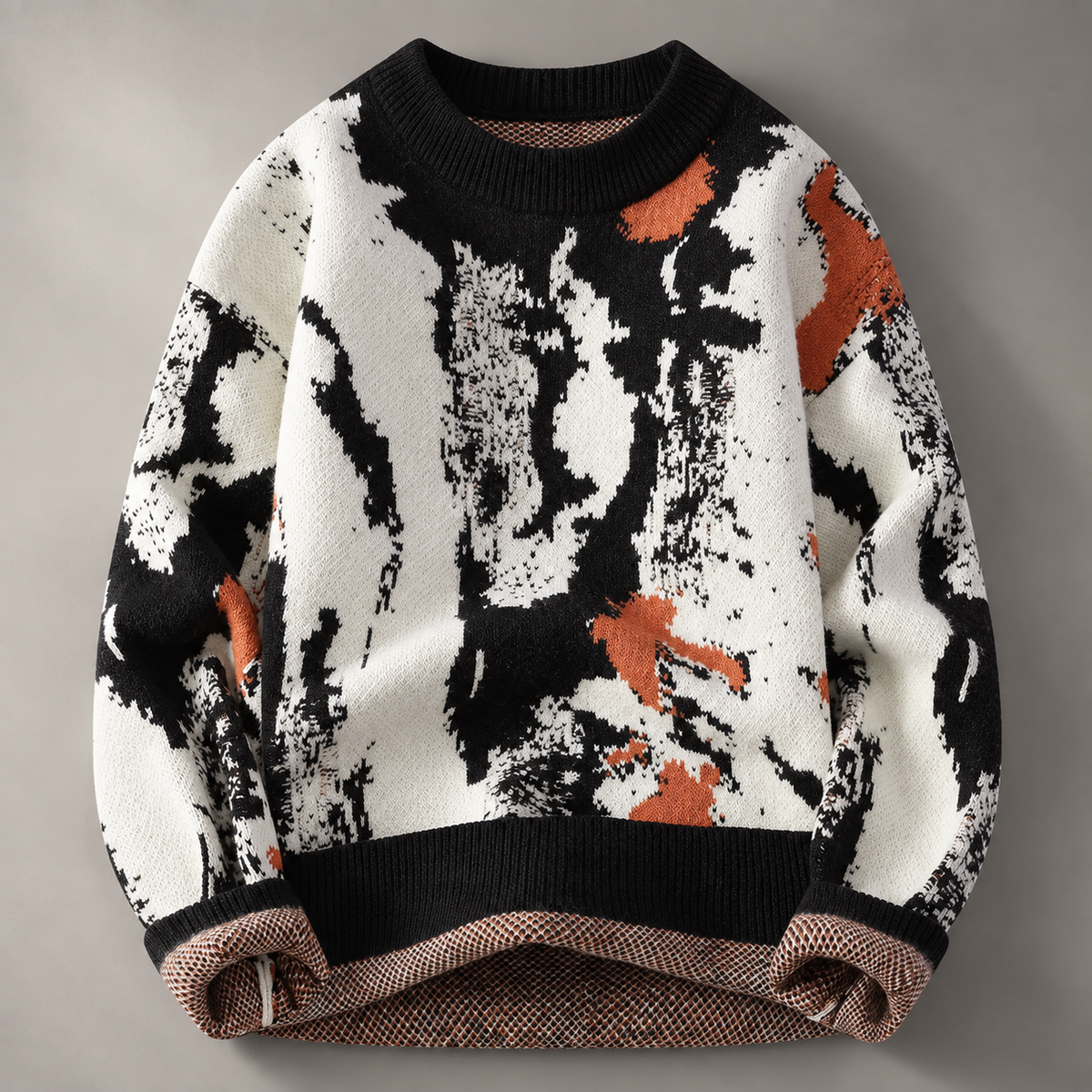 Henry Abstract Knit Crewneck Sweater