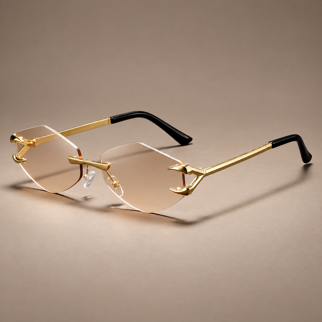 Michael Rimless Geometric Sunglasses
