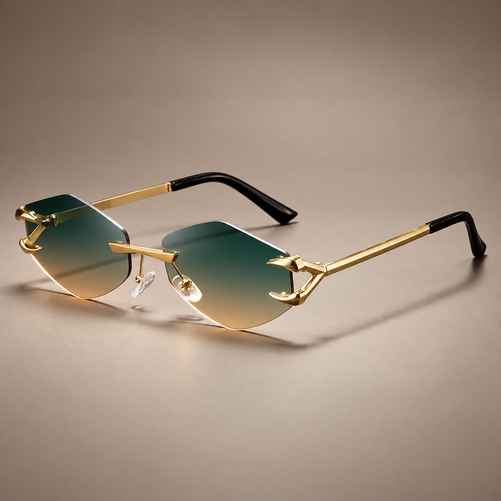 Michael Rimless Geometric Sunglasses