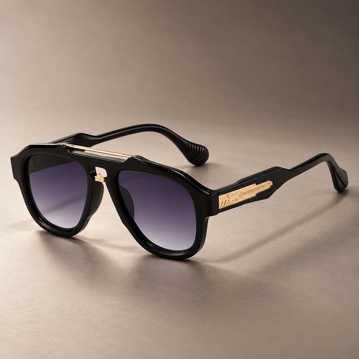Maverick Double Bridge Square Sunglasses