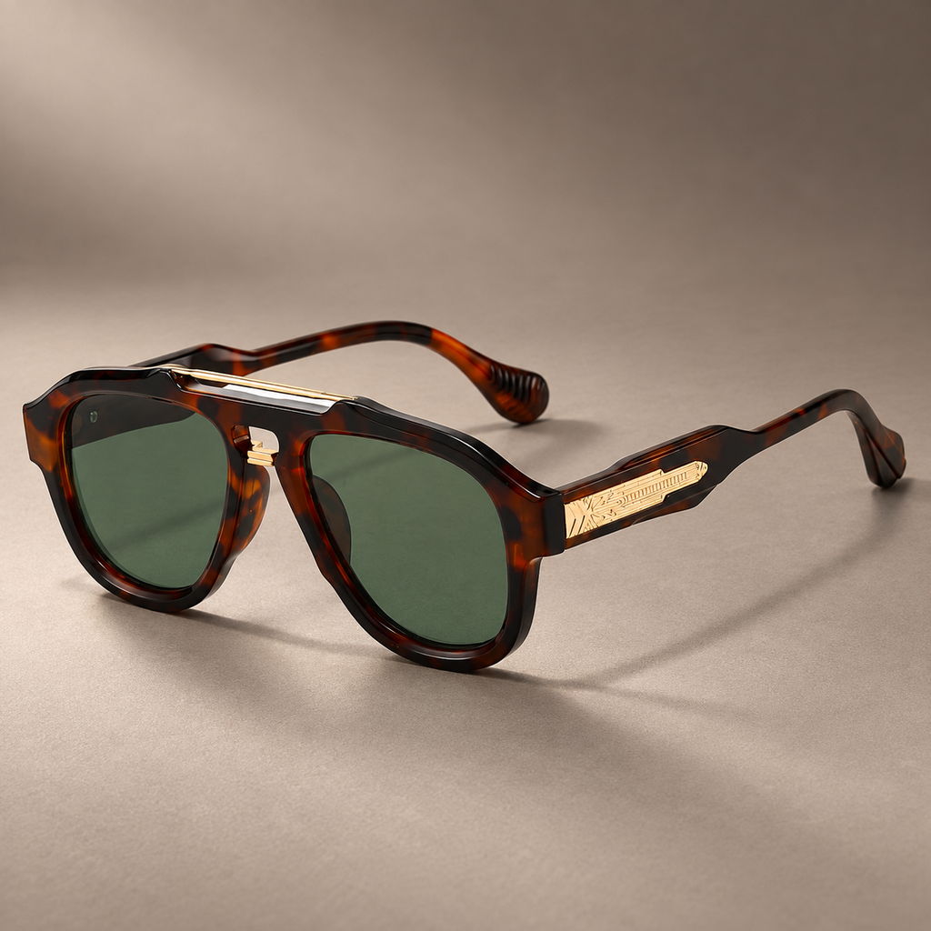 Maverick Double Bridge Square Sunglasses
