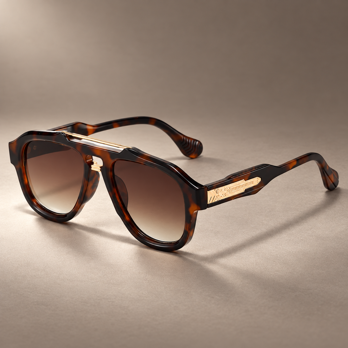 Maverick Double Bridge Square Sunglasses