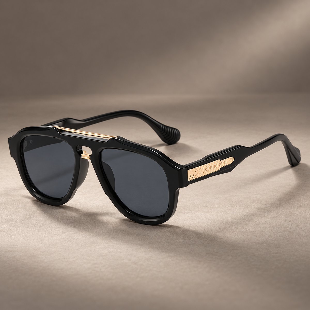 Maverick Double Bridge Square Sunglasses