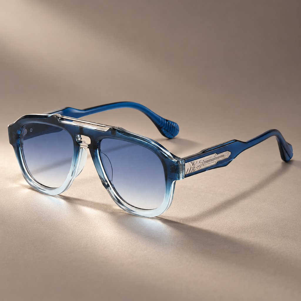 Maverick Double Bridge Square Sunglasses