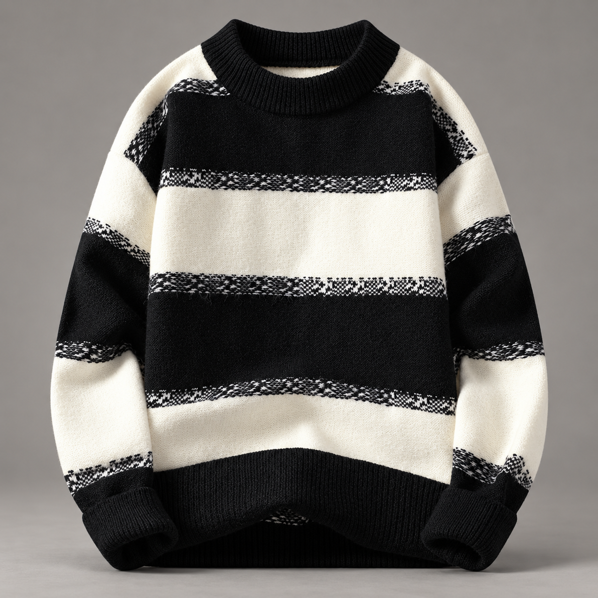 William Wide Stripe Pullover Sweater