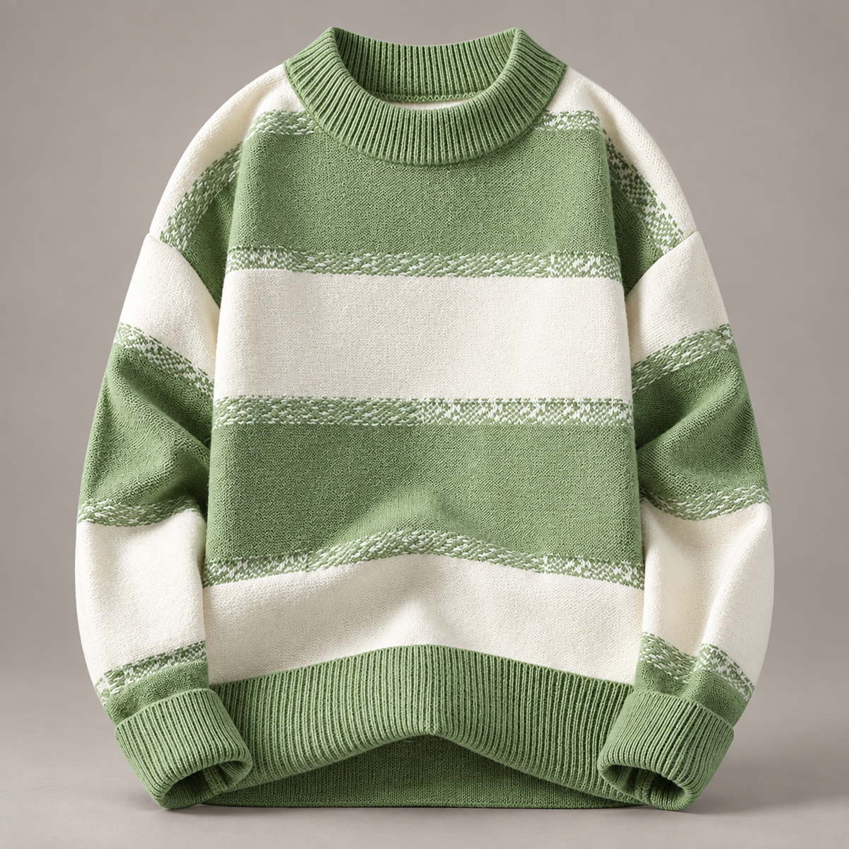 William Wide Stripe Pullover Sweater